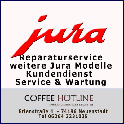 Reparaturservice Jura Kaffeevollautomaten