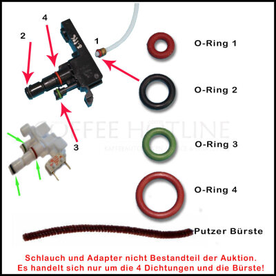 DeLonghi Adapter Milchschäumer Dichtsatz