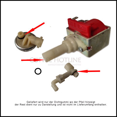 DeLonghi Dichtung am Ausgang der Pumpe