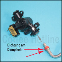 DeLonghi O-Ring Dichtung am Dampfrohr